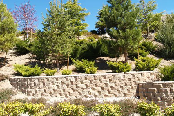 brick retaining wall design for your landscape
