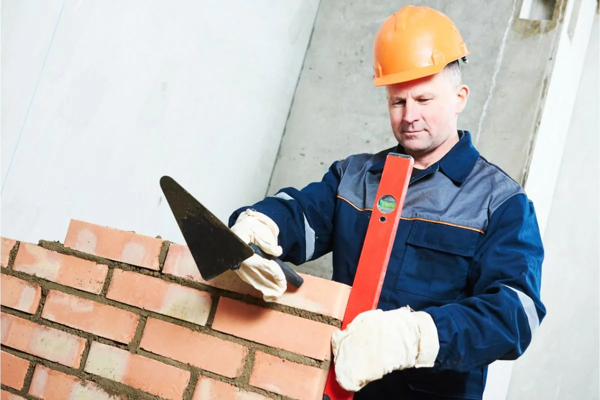 construction mason worker bricklayer