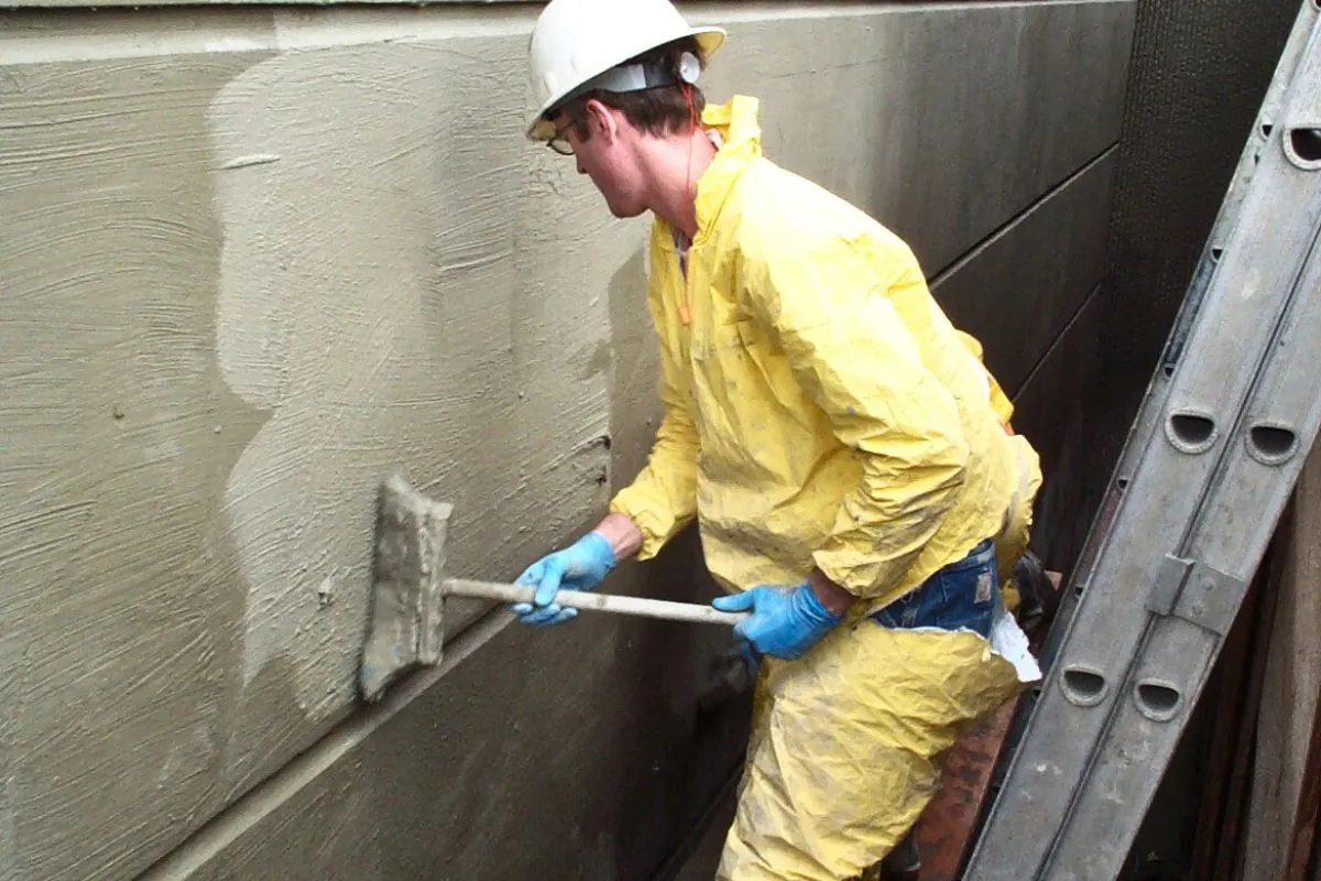 professional contractors using crystalline waterproofing system